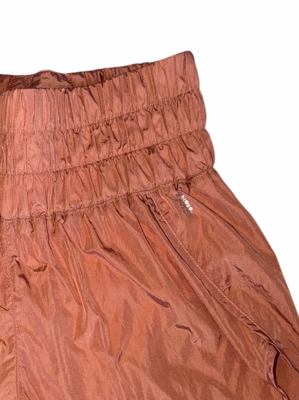 Free People The Way Home High-Waist Terra Cotta Shorts size Large - Picture 4 of 6